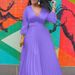 Women's Clothing High Waist Slim Solid Color Temperament Retro Chiffon Long Sleeve Long Dress_ecoleips.com