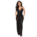 Women's Sequin Suspender Jumpsuit – Sleeveless Sparkly Romper For Party & Night Out (Black/Royal Blue/Red/Pink/Champagne/White, S-2XL)_ecoleips.com