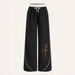 Women's Streetwear Milan Series Elastic Waist Trousers Casual Loose Fit Slimming Design 9016 Print Polyester Spring/Autumn_ecoleips.com