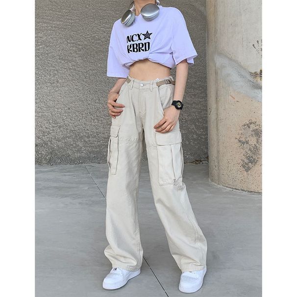 American-style High Street Large Pocket Cargo Casual For Men And Women, Trendy Brand Long Pants, Summer Couple's Loose_ecoleips.com