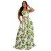 Women's Summer Bohemian Style Suspender Dress Set With Flared Skirt_ecoleips.com