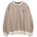 2022 Striped Sweatshirt Women, Spring Autumn Thin Style, European And American Loose Fit, Versatile Design,_ecoleips.com