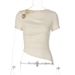 Summer New Arrivals Women's Asymmetrical Slim Fit T-Shirt Top European American Style Cross Border Fashionable Versatile Hot Girl Style_ecoleips.com