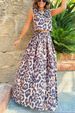 Women's Clothing Casual Leopard Print Top Skirt Two Piece Set_ecoleips.com