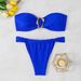 Sexy Strapless Two Piece Swimsuit New European American Style Bikini Set For Women_ecoleips.com