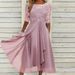 Women's Chiffon Lace Hollow Out Maxi Dress – Elegant Bridesmaid Evening Party Gown_ecoleips.com
