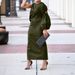 BN295 Women's Solid Color Dress Single Sleeve Hollow out Side Slit European And American Style Autumn Arrival E Commerce_ecoleips.com