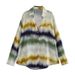 2025 Summer Women's Shirt Tie-Dye Long Straight-Leg Pants Set Personality Trendy Style_ecoleips.com