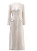 "Oversized V-Neck Trench Coat – Long & Flowy Cotton-Polyester Blend (S-L) | Black/Beige/Brown"_ecoleips.com