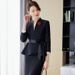Women's Formal Purple Suit For News Broadcasting Entrance Exam On Camera Attire Female Host Competition Outfit Speech Contest_ecoleips.com