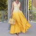 2025 New Fashion V-neck Sleeveless Gradient Personality Vacation Date Dress Women's Clothing_ecoleips.com
