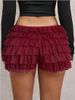 New European And American Multi-layer Cake Stacking Short Skirt Spice Girl Sexy Fashion Lace Short Skirt Skirt_ecoleips.com