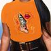Summer European And American Cross-border Foreign Trade Plus-size T-shirt, Round-neck Casual Loose-fitting Short-sleeve_ecoleips.com