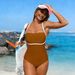 Voya 2026 European And American New One-piece Swimsuit For Women, Solid Color Baless Sexy Bikini In_ecoleips.com