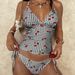 Girly Cherry Blossom Swimming Pool Swimsuit European American Style Fast Track New Arrival Two Piece Slimming Triangle Women's Clothing_ecoleips.com