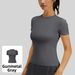 Yoga Wear Sportswear Fitness Quick Drying Gym Wear Running T-Shirt Short Sleeved Outdoor Waist Slimming Figure Flattering_ecoleips.com