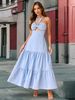 Women's Clothing Women's New A Line Skirt Summer Sexy Slim Sling Halter Neck Cake Skirt_ecoleips.com