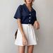 Aria Basics Aria Basics European And American Cross-border Foreign Trade Bestseller Versatile A-line Work Shorts High-waisted White Casual_ecoleips.com