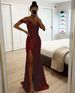 K New Suspender Sequin Slit Dress Casual Loose Party Dress_ecoleips.com