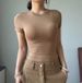 25 Summer New Female Spice Girls Solid Color Round Neck Slim-fitting Short Bottoming Shirt Basic Short-sleeved T-shirt_ecoleips.com