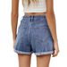 Women's Clothing Washed Versatile Cherry Embroidered Denim Shorts Hot Pants_ecoleips.com