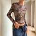 Women's Sexy Leopard Print Sheer Slim Fit Long Sleeve Base Layer Top European American Style Cross Border Outerwear_ecoleips.com
