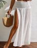 Women's Clothing New Beach Cover Skirt Slit Thigh Cover Skirt_ecoleips.com