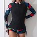 Women's Clothing Front Chest Zipper Two Piece Casual Cross Border Long Sleeved Conservative Split Swimsuit Women Swimsuit_ecoleips.com