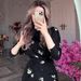 Women's Clothing Loose Breathable Casual Round Neck Flower Print Skirt Suit_ecoleips.com