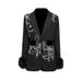 Women's Clothing Heavy Duty Light Luxury Blazer, New Style, Single Button Rhinestone Embellished Waist Revealing High End Blazer._ecoleips.com