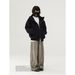 Acestudios Autumn/Winter American Retro Street Style High-end Silhouette Hooded Cardigan Regular Sweatshirt Jacket For_ecoleips.com