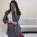 Modest Evening Dress Women's Summer Casual Long Sleeved Shirt Set Comfortable Two Piece Outfit With Loose Thin Long Skirt And Elastic Waist Gray_ecoleips.com