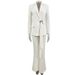 White Belted Suit Trousers Set Two Piece Celebrity Style_ecoleips.com