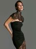 Blifanbo Lace Patchwork Shawl Sexy Dress Women Gown Strapless See Through Split Slim Sleeveless Club Party Evening Dress Elegant_ecoleips.com