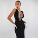Women's Clothing Summer Fashion Lapel Knit Midi Dress For Women Slim Fit Elegant Bodycon Sleeveless_ecoleips.com