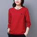 A 200-Pound Approximately 95 Kg Women's Garment In A Large Size, Featuring A Korean-Style Autumn-Long-Sleeve T-Shirt D_ecoleips.com