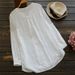 2025 Lace Embroidered Long Sleeve Shirt Loose Women's Top T-Shirt_ecoleips.com