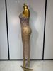 Luxury Rhinestones Sexy Mesh See Through Bodycon Dress Women Birthday Evening Cocktail Party Gown Carpet Club Stage Outfit IJX8_ecoleips.com