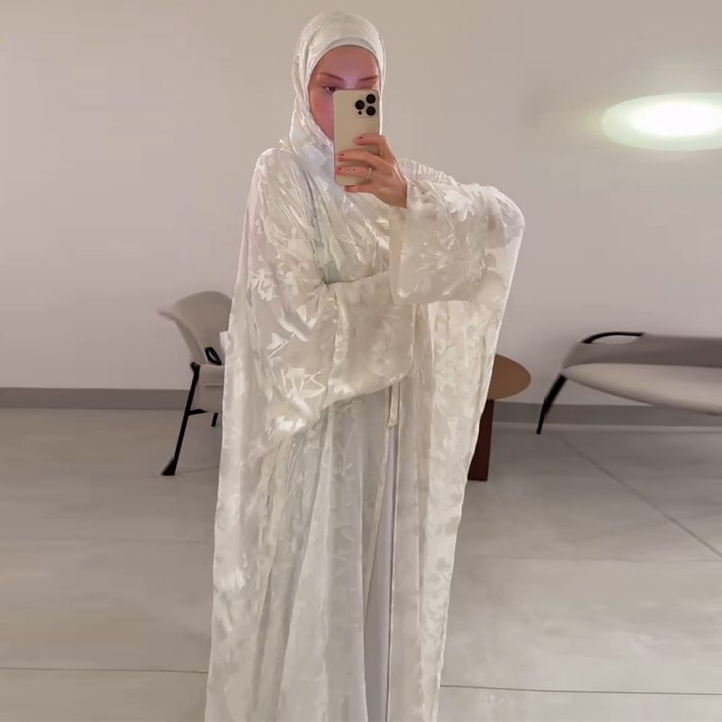 2025 New European And American Women's Clothing Fashion Printing Comfortable Elegant Loose Pure White Long Skirt_ecoleips.com