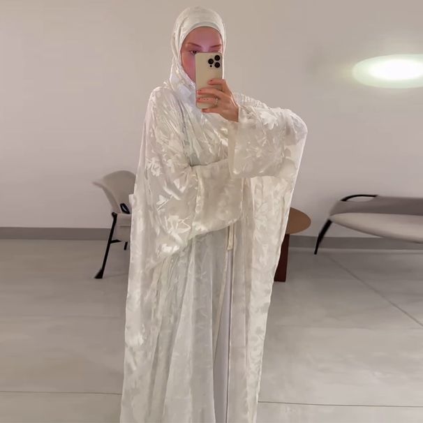 2025 New European And American Women's Clothing Fashion Printing Comfortable Elegant Loose Pure White Long Skirt_ecoleips.com