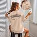 Women's Casual Round Neck Short Sleeve T-Shirt Multi-Color Style Simple Fashionable Sports Top Solid Printed Loose Fit_ecoleips.com