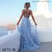 European And American Cross-Border Fashion Spaghetti Strap Glittering Banquet Event Elegant Slimming Long Dress Evening_ecoleips.com