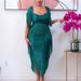 Women's Slim Sexy Evening Dress Fashion Sequin Fringe Bridesmaid Gown For Prom And Other Formal Occasions_ecoleips.com