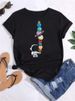 Summer European And American Cross-border Foreign Trade Wholesale T-shirts, Round-neck Casual Plus-size Loose_ecoleips.com