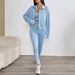 AD633 New 2025 Autumn Simple Style Japanese And Korean Women's Clothing Polyester Long Sleeve Fashion Casual Suit_ecoleips.com
