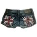 Women's Y2K National Flag Print Color Block Low Waist Slim Fit Denim Shorts Street Style Summer Fashion_ecoleips.com