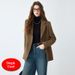Brown Women's Blazer For Autumn And Winter 2025, New Korean Style, Loose, Casual, Slimming Small Jacket_ecoleips.com