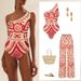 Women's Clothing Fashion Sexy One Piece Swimsuit Women's Belly Covering Lace Up Swimsuit Hot Spring Mesh Beach Pants Set_ecoleips.com