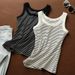 Women's Pure Cotton Striped Camisole Vest Summer Top to Cover Side Breasts All Match Outer Wear Inner Wear Bottoming_ecoleips.com