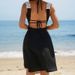 Women's Clothing Sling Cardigan One Piece Swimsuit Women's Color Matching Beach Skirt Bikini Sexy Swimsuit_ecoleips.com